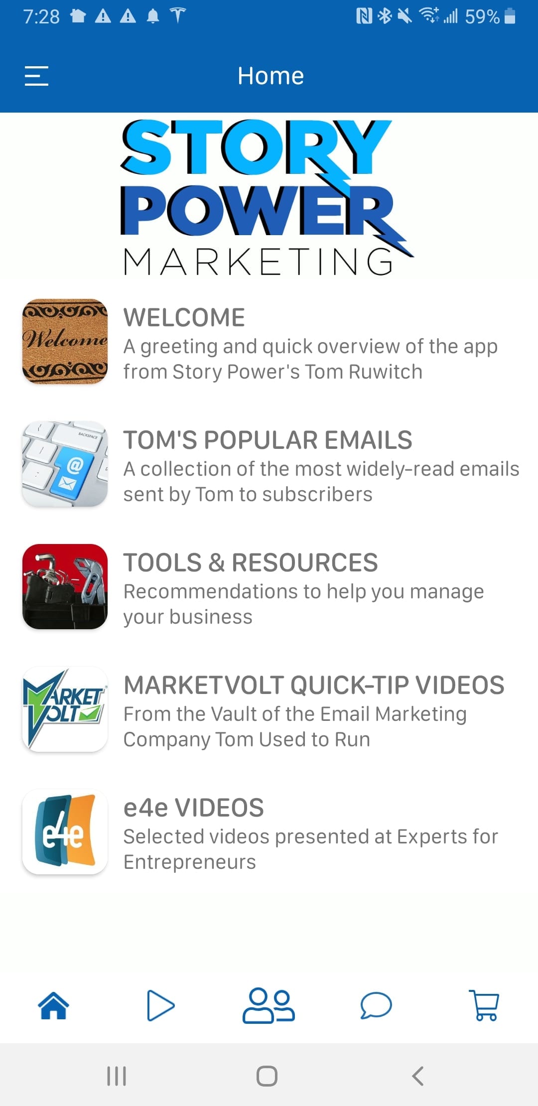 Story Power Marketing App